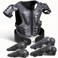 DBaoXiaoMu kids dirt bike gear armor vest suit with chest, back, knee and elbow protection - view 2