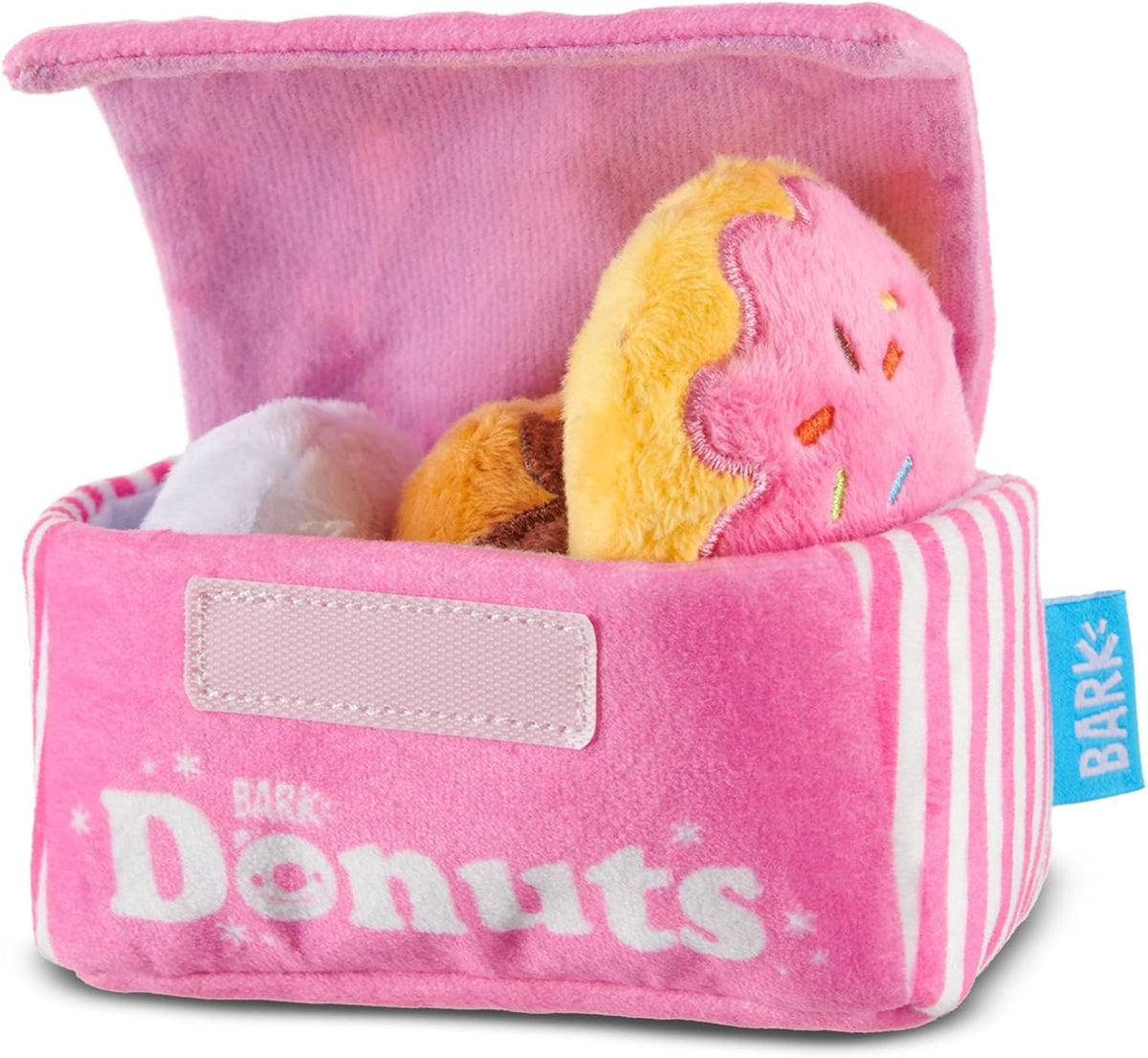 BarkBox Barker's Dozen Donuts 4-in-1 Interactive Plush Dog Toy – Essentials for Dogs - Donuts