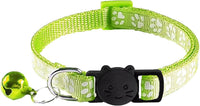 2 Pack Breakaway Cat Collars with Bells - Fluorescent Green - image 3