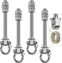 SELEWARE stainless steel swing hangers 2 pack, heavy duty eye hooks for wood beams - view 6