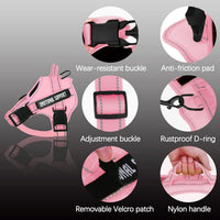 voopet Service Dog Harness, Emotional Support Pet Vest Harness - Small (Pack of 1) / Pink - image 2