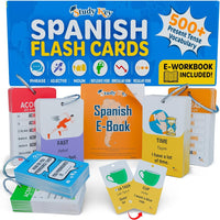 500+ Spanish Vocabulary Flash Cards for Adults & Kids Ages 15+