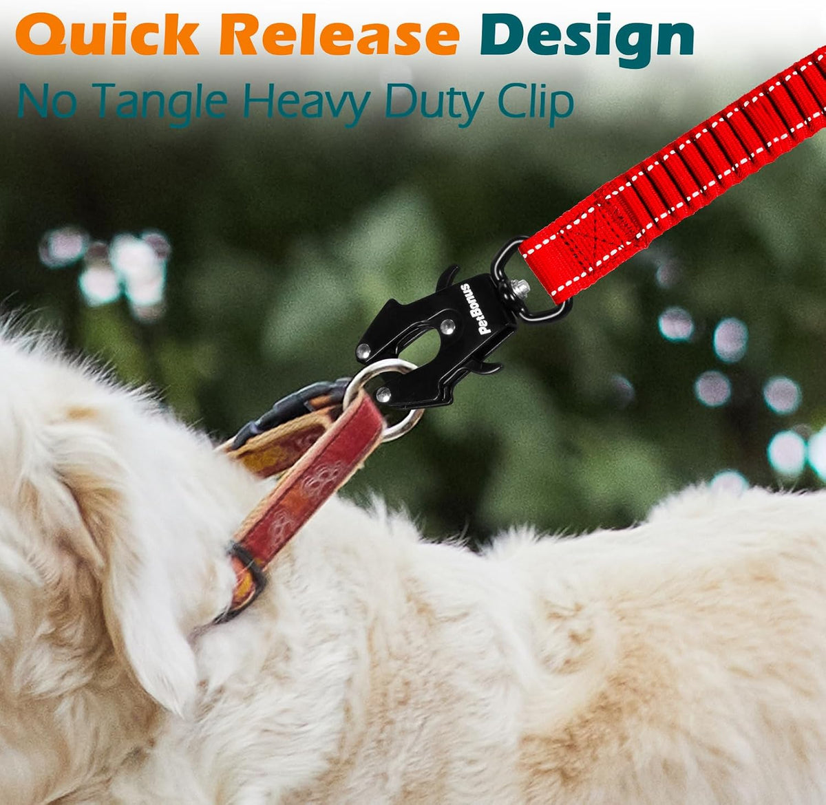 PetBonus Bungee Dog Leash Extension - Red - image 2