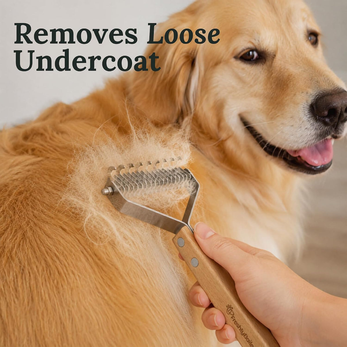 Dematting Comb for Cats and Dogs, Deshedding Undercoat Rake - image 3