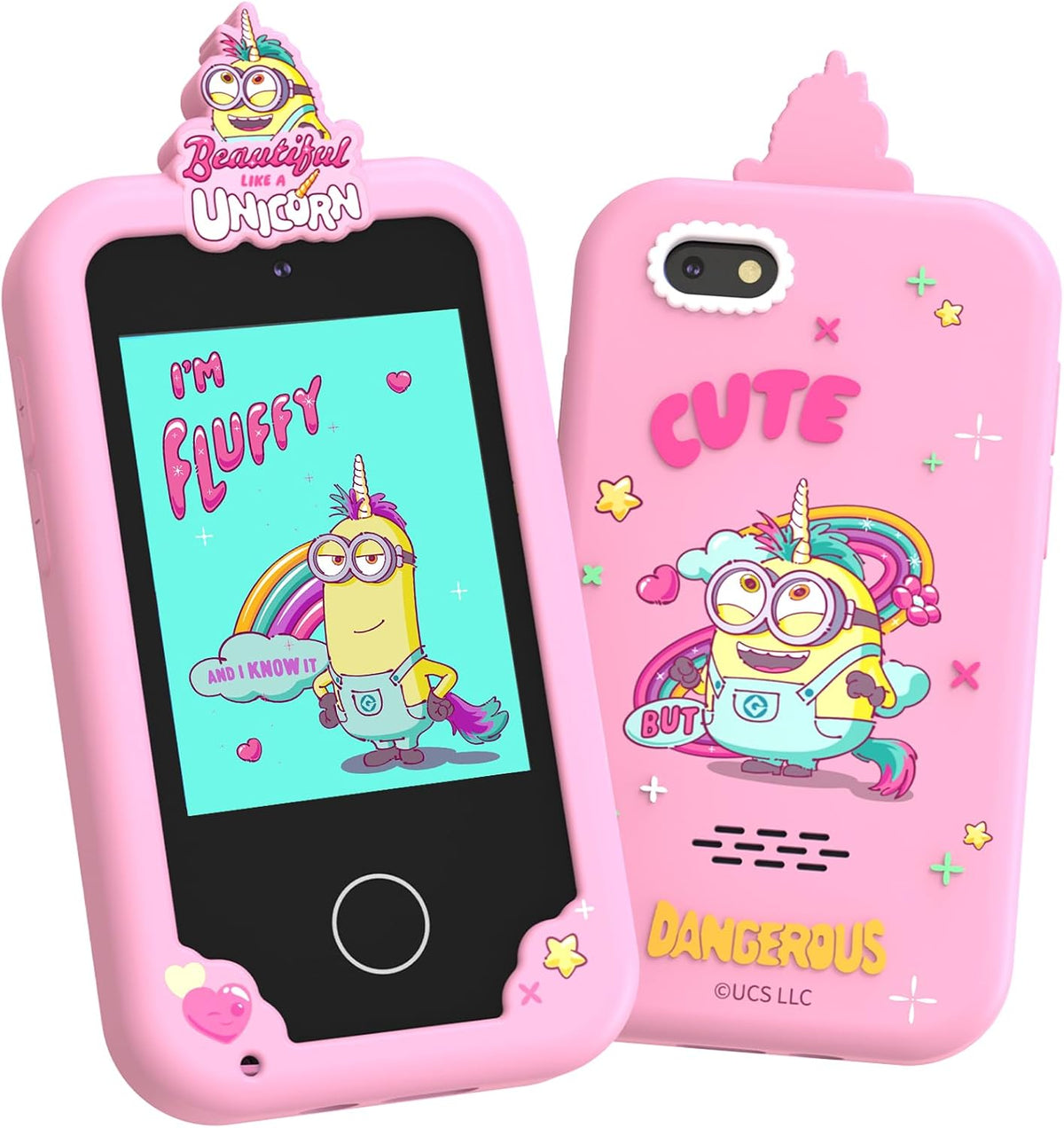 KOKODI Kids Smart Phone Toys - Minions Pink