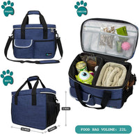 PetAmi Dog Travel Bag Organizer, Pet Supplies Diaper Tote - Medium - 14.5"L x 8.0"W x 12.0"H / Navy - image 2