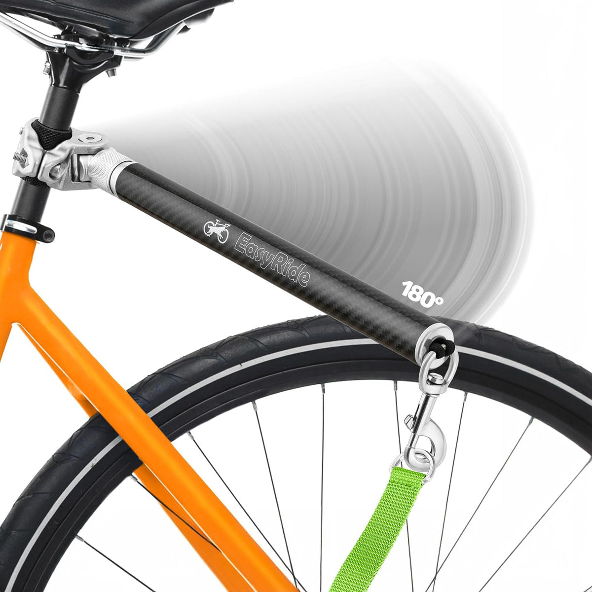 V2.0-180° Rotating Dog Bike Leash - Green