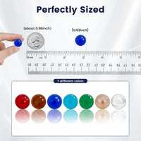 SallyFashion 75 PCS Glass Marbles Bulk - multicolor 75pcs - image 3