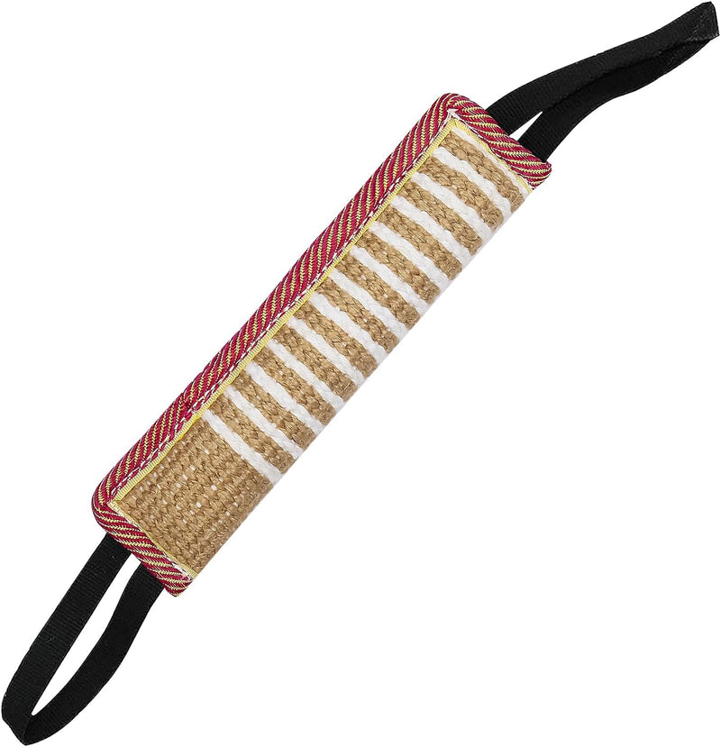 Storystore Dog Tug Toy Dog Training Bite Pillow Jute Bite Toy - 11.8 Inch x 1P / Colorful