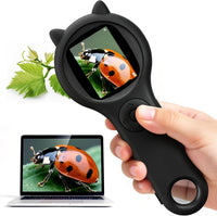 Kids Microscope, 500X Digital Magnifying Glass, Explore STEM Toy - Black / 1 Pcs