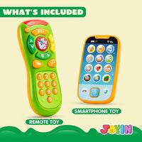 JOYIN Kids Learning Phone and Remote Toy - Green Phone and Remote Toy with Horse - image 3