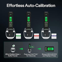 VIVOSUN Digital pH Meter, 0.01pH High Accuracy Pen Type pH Tester for Hydroponics, Household Drinking, Pool and Aquarium, Black, UL Certified