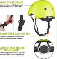 WayEee Kids Bike Helmet Set Knee Pads Adjustable Protective Gear - Green / S(3-10years) - image 4