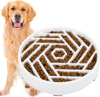 TOBYTO Slow Feeder Dog Bowls Large Medium Breed - White