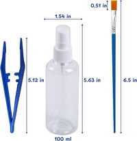 Jumping Spider Enclosure Starter Kit, Tarantula Enclosure Kit, Jumping Spider Accessories, Snail Terrarium Kit, Moss Growing Tool Set, Mini Plant Grow Tool, Reptile Tank Supplies for Habitat (Blue, S)