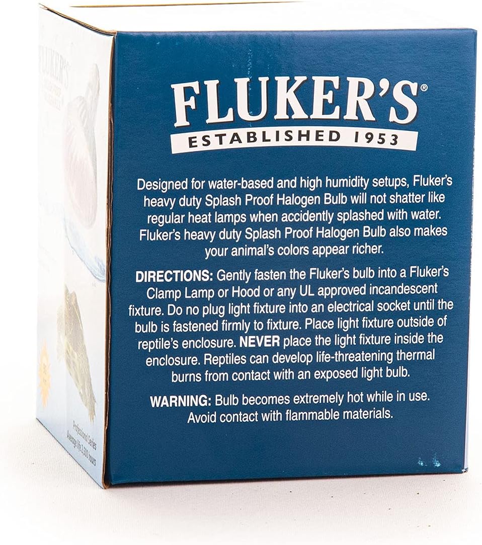 Fluker's Heavy, Duty Splash Proof Halogen Bulb for All Water Based Terrarium Animals, 75 Watt - 90 Watts / 90 Watts - image 3