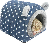 Hedgehog Bed Cave Nest Hideout - Blue