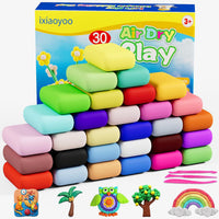 Ixiaoyoo Air Dry Clay, 30 Colors Foam Modeling Clay for School Projects – Fun for Kids & Family - 30 Colors