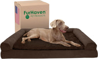 FurHaven Orthopedic Dog Bed for Large Dogs - Jumbo Plus / Espresso