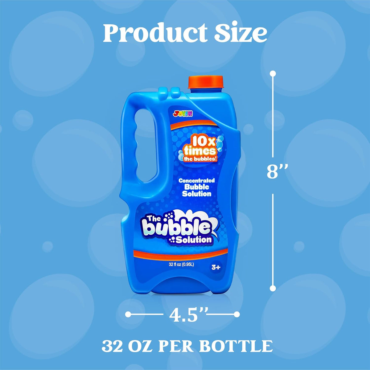 JOYIN 2 Bottles Bubbles Refill Solutions 64 oz - Blue / 64 Ounce - image 2