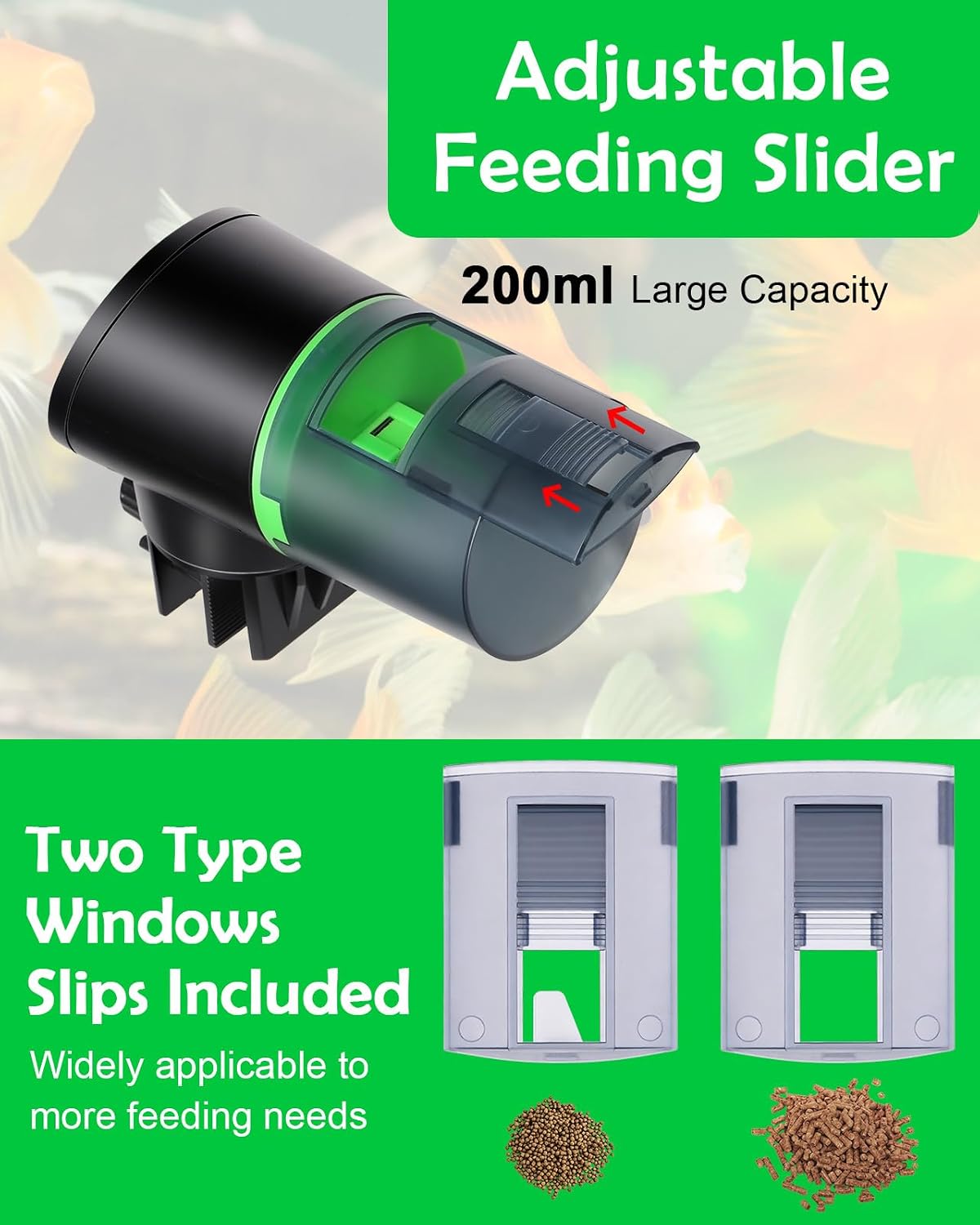 Automatic Fish Feeder for Aquarium Easy Setup & 12/24/48H Interval – Essentials for Fish - image 3