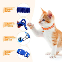 18Pcs Puppy Collars for Litter, Reflective Cat Collar - footprint / Non breakaway - image 3