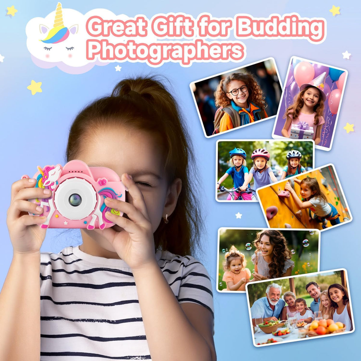 MAVOKIS Kids Camera Digital Camera for Age 3-8 - Pale Pink - image 2