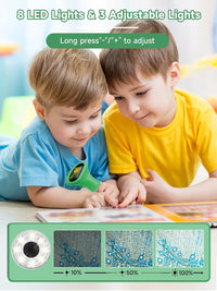 Microscope for Kids 1000X Handheld Digital Miniscope Stem Toys Gifts – Fun for Kids & Family - Green - image 3