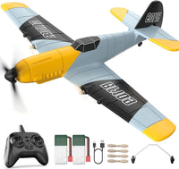 DEERC RC Plane 3 Channel BF-109 Remote Control Airplane Fighter RTF