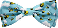 Huxley & Kent Pet Bow Tie for Dogs & Cats - Busy Bees / Large