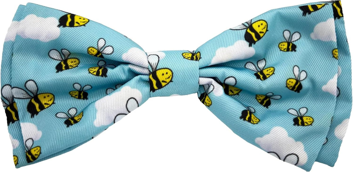 Huxley & Kent Pet Bow Tie for Dogs & Cats - Busy Bees / Large