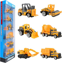 BenRich 1:64 scale die cast construction trucks set of 6, excavator to road roller - view 2