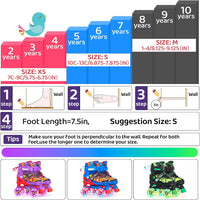 Kids Roller Skates for Boys - Star Blue / Small(10C-13C) - image 3