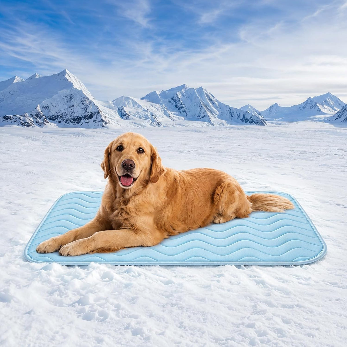 Dog Crate Pad, Washable Cozy Dog Bed Mat for Medium Dogs 36"x23" - 40.0"L x 28.0"W x 1.0"Th / Light blue
