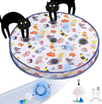 ORSDA Interactive Cat Toys Ball - Bule Ball&5 Hole Mat