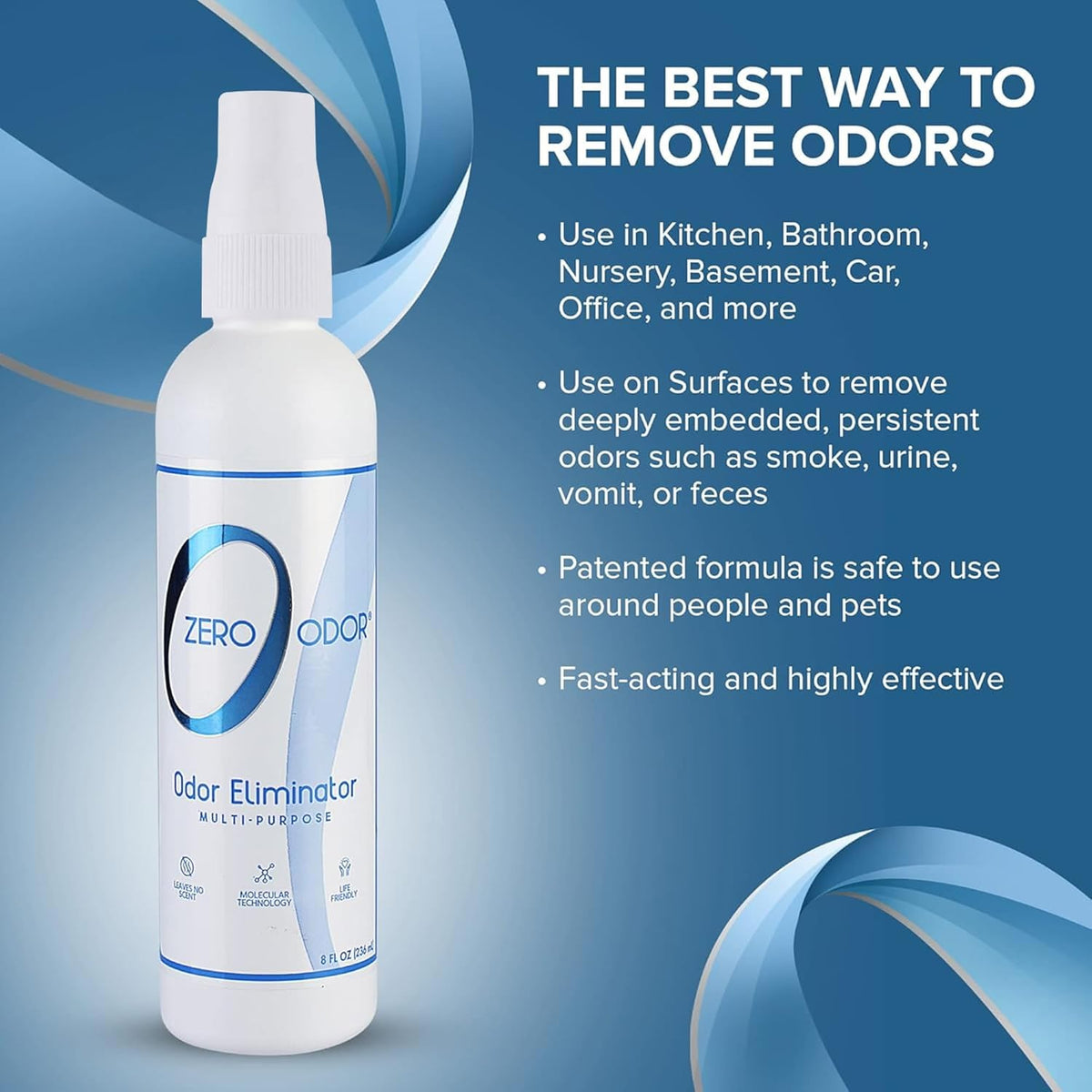 Zero Odor Multi-Purpose Odor Eliminator - 8 Fl Oz (Pack of 3) - image 4