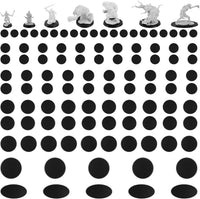 FIGURESLAB 100 black textured plastic miniature bases in 7 sizes - view 2