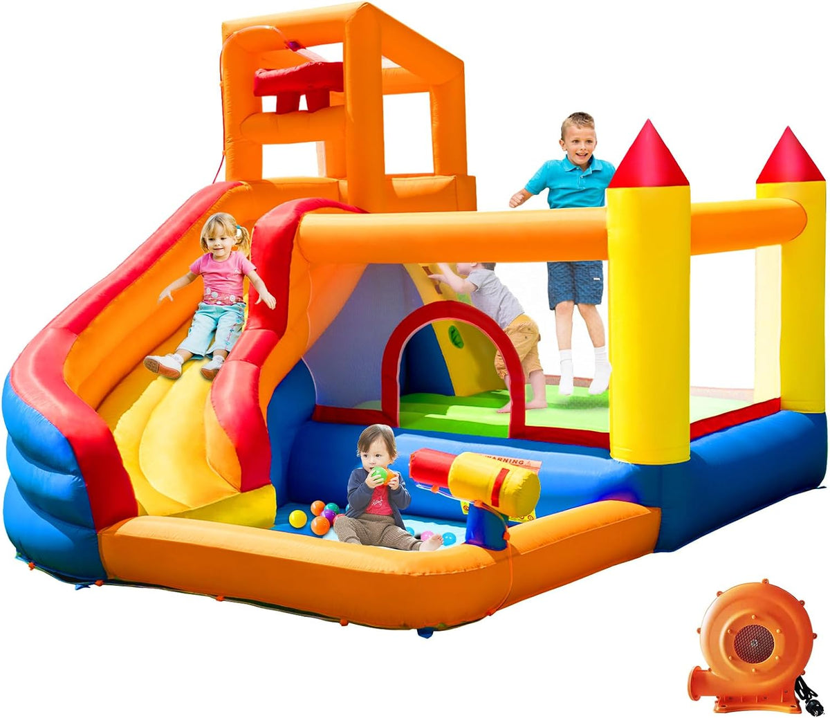 HuaKastro Inflatable Bounce House for kids Water Slide