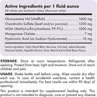 Liquid Glucosamine for Dogs Bacon Flavour Chondroitin, MSM & Hyaluronic Acid K9 Supplement Hip and Joint Formula Advanced Mobility Joint Pain Relief Senior Advanced Supplement for All Breeds 32 oz