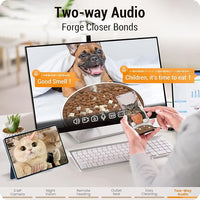 Automatic Cat Feeder with 2K HD Camera: 5G WiFi Automatic Dog Feeder with Sealed Outlet,Cat Food Dispenser with Freshness for Multiple Pets,Detachable for Easy Clean-21 Cup (5L Food Storage)