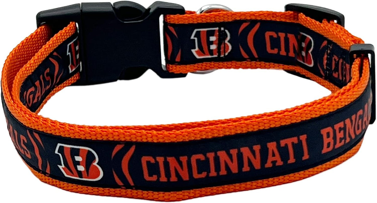 NFL Vikings Dog & Cat Collar - Cincinnati Bengals / Medium - image 2