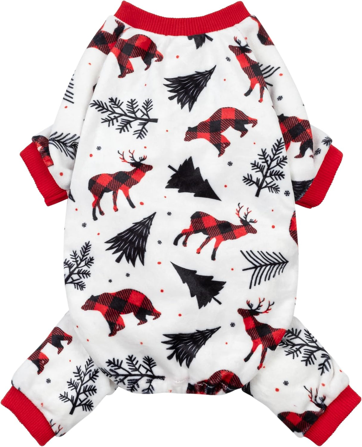 Fitwarm Funny Duck Dog Pajamas - Reindeer / Medium