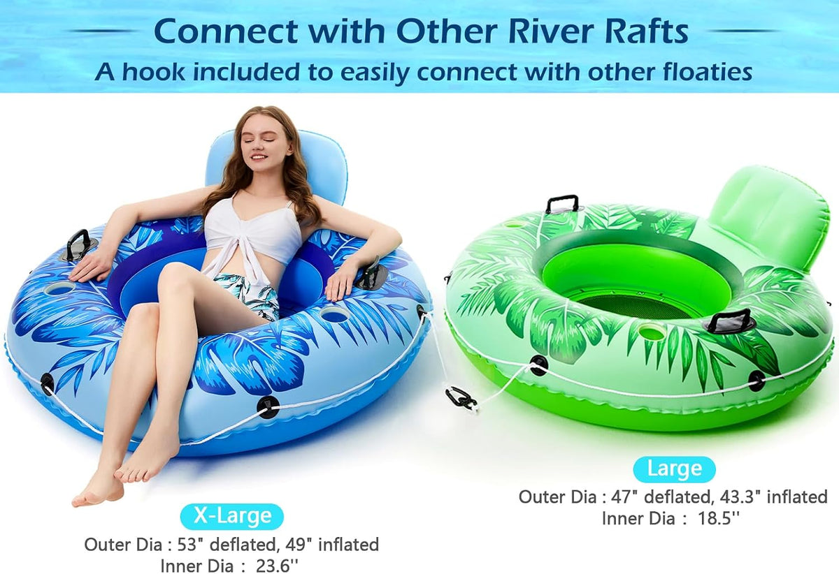 Jasonwell Inflatable River Tube Float - Large / Blue - image 2