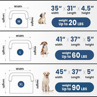 Calming Dog Couch Bed for Medium Dogs/Cats, 35 x 31 inch Waterproof Removable Dogs Mat Couch Cover for Furniture Protector, Non-Slip Fluffy Pelsbarn Dog Bed for Couch, Sofa - Tie-Dye Blue