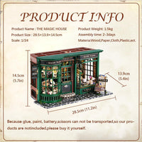 CUTEBEE 3D Wooden Puzzle for Adults - Magic Wand House - image 4