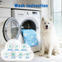 Dog Cooling Mat, Extra Large Cooling Dog Bed Mat for Indoor & Outdoor, Q-Max>0.5, Machine Washable - Blue / X-Large - image 2