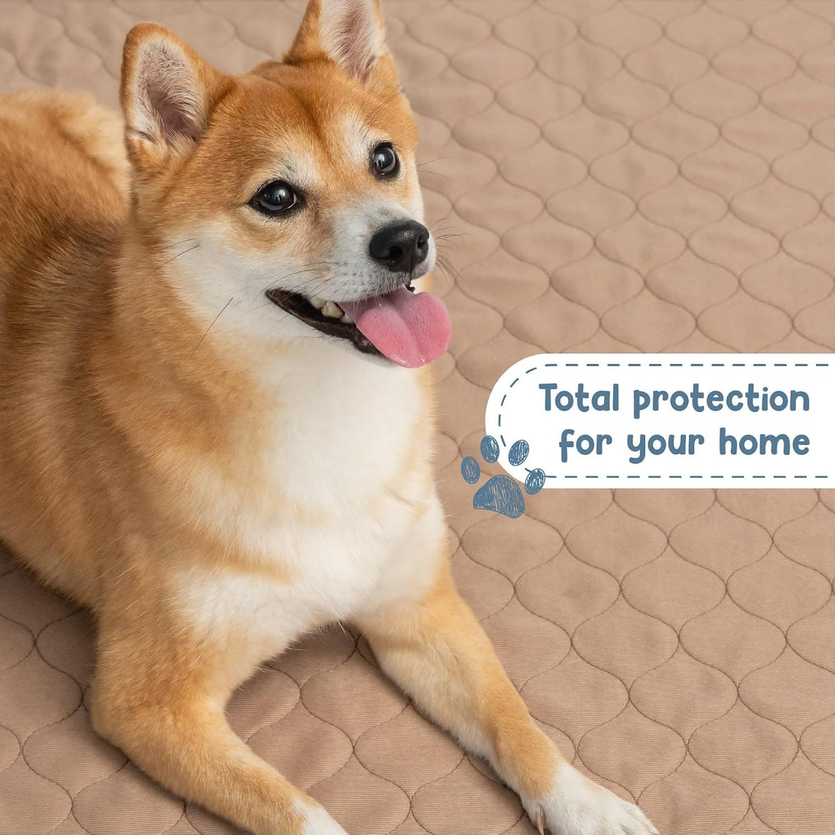 Washable Dog Training Pads, Reusable Waterproof Whelping - 60x60 Inch (Pack of 1, Rounded Corners) - image 2