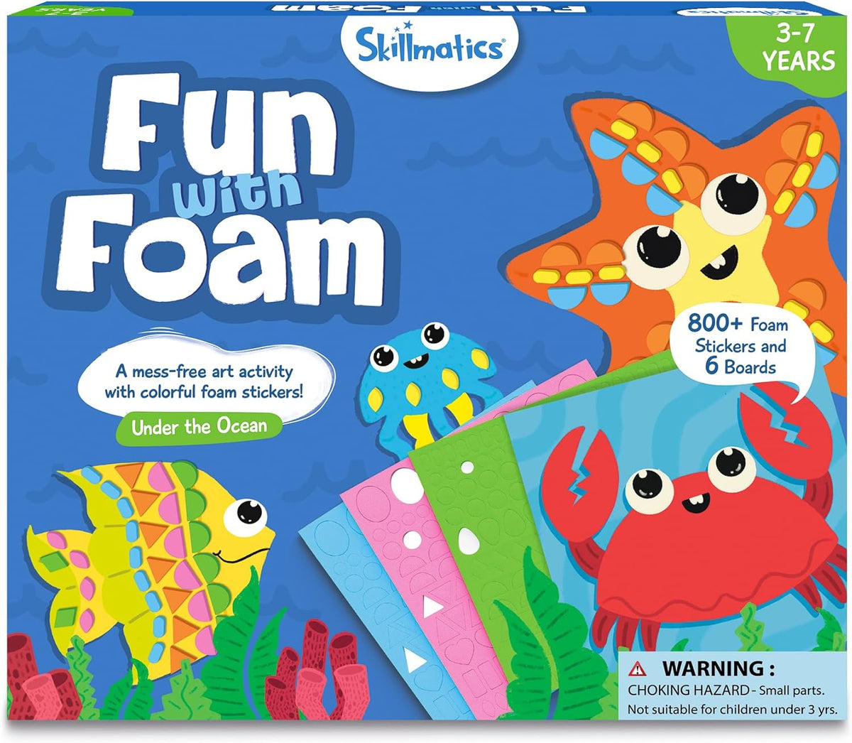 Skillmatics Fun with Foam Sticker Art, Animals, Craft Kit - 4. Under the Ocean