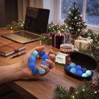 Magnetic Fidget Balls for Adults & Teens - Xmas-blue - image 4