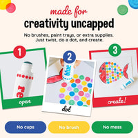 Do A Dot Art! Markers 6-Pack Rainbow Washable Paint Markers – Fun for Kids & Family - Rainbow / 6 - image 4